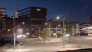 Stâlpi arhitecturali Pfeiffer în Hafencity, Hamburg
