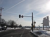 Stâlp pentru semaforizare în Nordhausen
