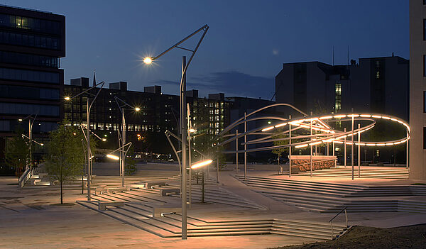 Stâlpi arhitecturali Pfeiffer în Hafencity, Hamburg