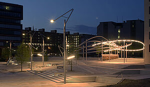 Stâlpi arhitecturali Pfeiffer în Hafencity, Hamburg